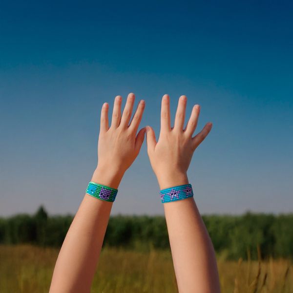 Алмазная (кристальная) мозаика Фрея ALVB-205, браслеты Каваи, 2.5х20.5 см