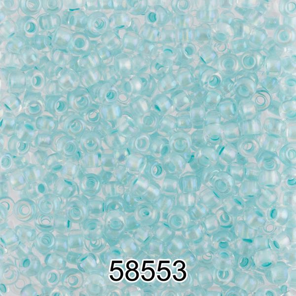 Бисер Preciosa 10/0 (2.3 мм), 500 г, 58553 (Ф555) св.голубой