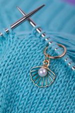 Кольца маркировочные металл, 6 шт, №01 с подвесками море, Gamma MKK-06