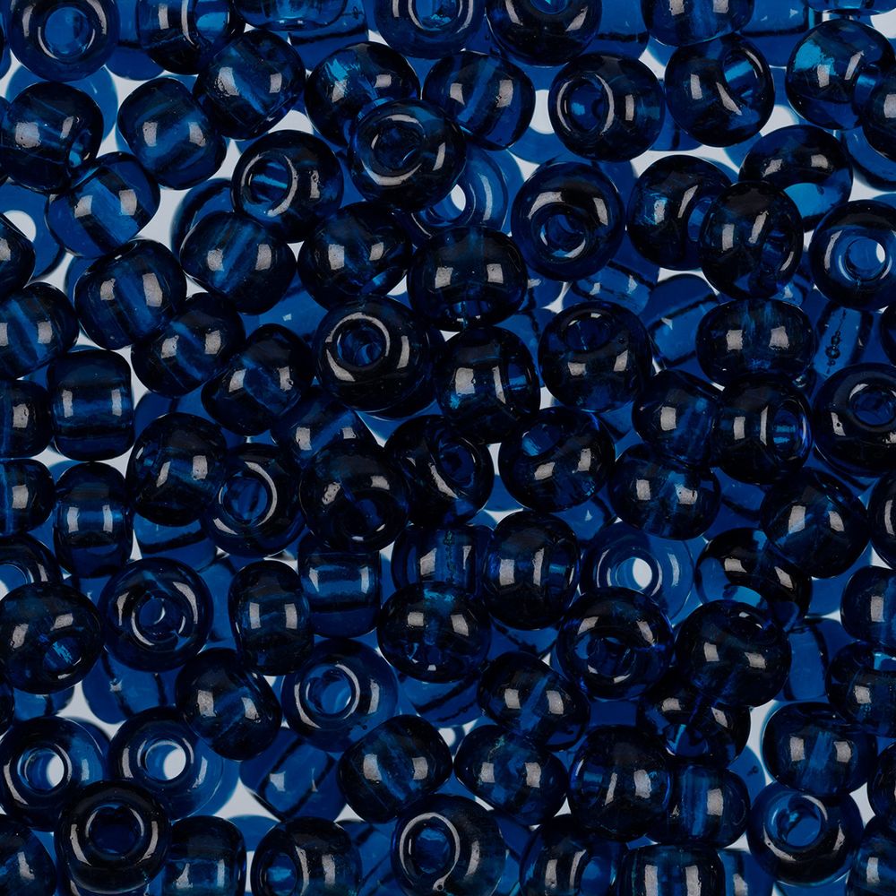 Бисер Preciosa круглый 02/0, 6 мм, 50 г, 60100 т.голубой, 311-19001