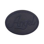 Термоаппликация круг ANGEL black 93х67мм (Blue2 (синий2)), 2 шт, LA559