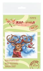 Набор для вышивания нитками МП Студия (Жар-птица), Мечтательный олень 18х22 см
