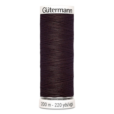 Нитки универсальные Gutermann Sew-all, 200м, 023 горький шоколад, 5 катушек