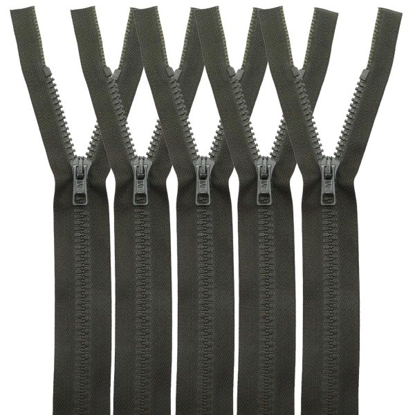 Молния трактор Arta Т6 (6 мм) 1 зам., разъем., 55 см, цв. 175 т.хаки, уп.5 шт