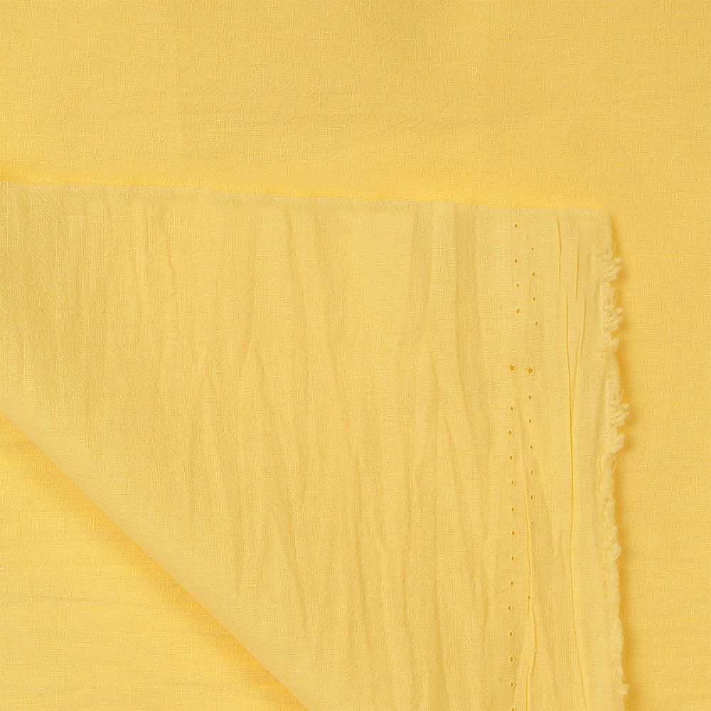 Хлопок крэш 90 г/м², 150 см / 5 метров, TBY.Caw.12.5, цв.желтый