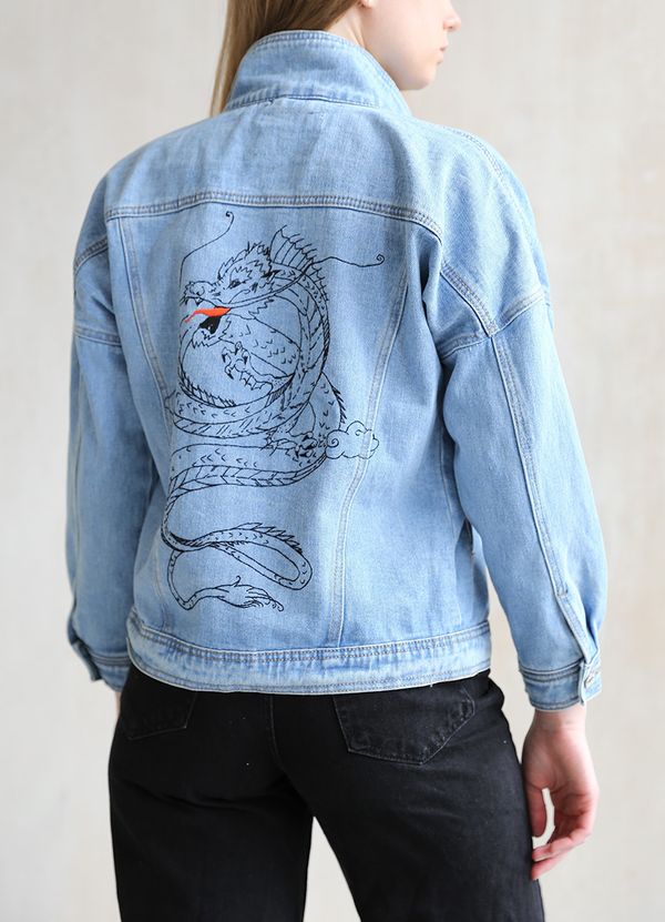 Набор для вышивания нитками Panna, Живая картина, Дракон, 30х43 см