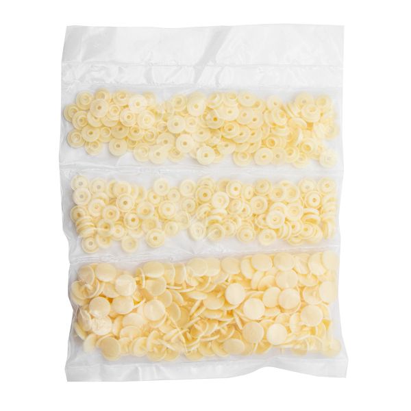 Кнопка рубашечная ⌀12,5/10мм пластик (≈100 шт) New Star (306 экрю)