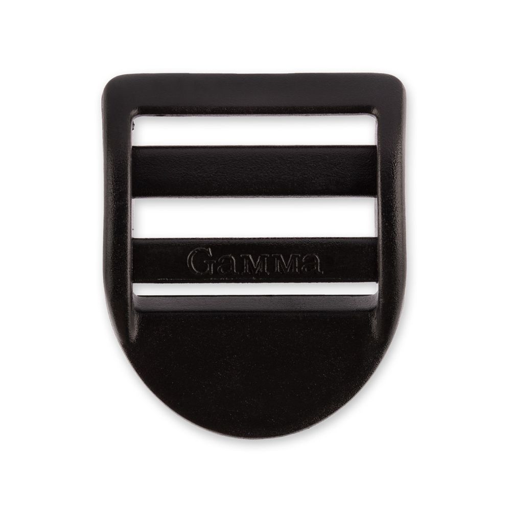 Пряжка регулировочная силовая пластик 25 мм, 100 шт, черный, Gamma SAM002