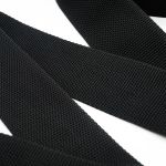Стропа (ременная лента) 50 мм / 25 метров, толщ. 1.0 мм, [27.5 г/пог.м], 100% п/п, черный, 4150