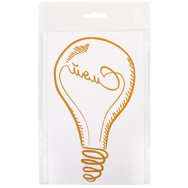 Термоаппликация Gamma Термотрансфер M №06, 1 шт, M-612 Лампочка 19х11 см, Gamma