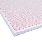 Бумага масштабно-координатная 80 г/м², А4 Маджента, 50 листов