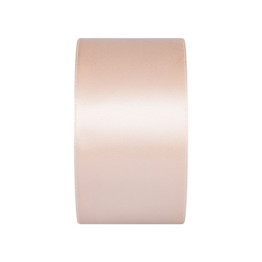 Лента атласная 1-сторонняя 50.0 мм / 33±2 метра, 002 св.розовый, Gamma