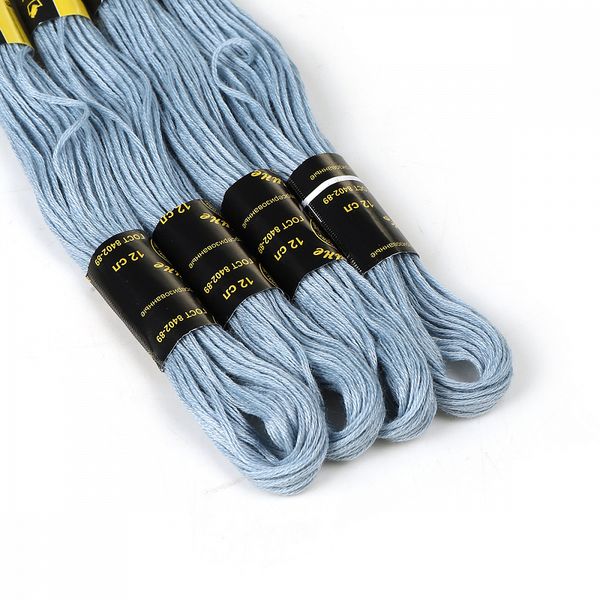 Мулине ПНК им.Кирова цв.2804 голубой, 24 мотка по 8 метров