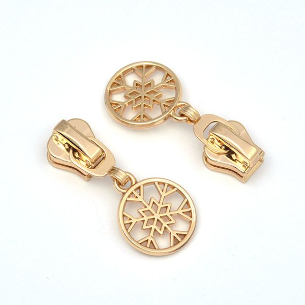 Слайдер (замок) для молнии трактор Т5 (5 мм), автомат, F01, цв.золото, уп.10 шт, Mzipp