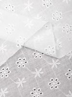 Ткань шитьё (прошва) 100 г/м², 150 см / 14.5 метров, TBY.Emb.1 белый