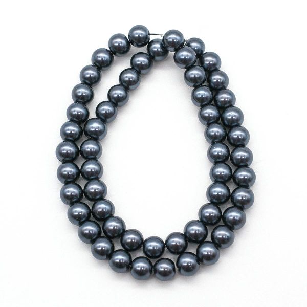 Бусины стекло ⌀8 мм, нить длина 40 см, Астра (SB-27), 5 шт