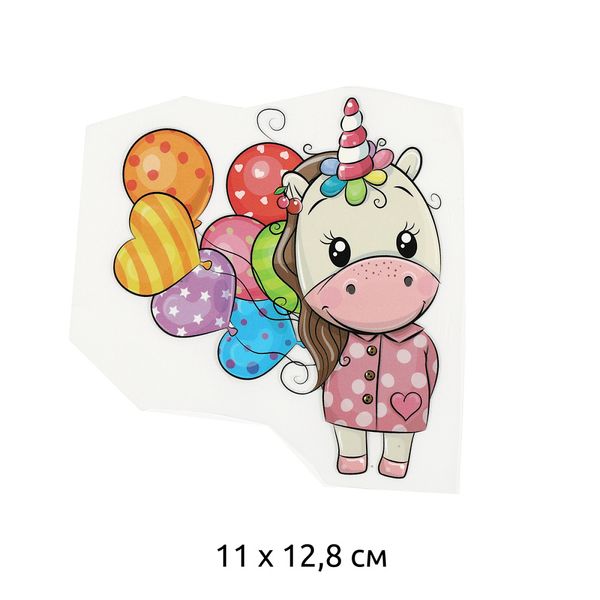 Термотрансфер TY.1288 Единорог 11х12,8см, уп.10 шт