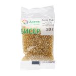 Бисер Astra&Craft 11/0 (2.1 мм), 200 г (10х20 г), цв. 102-О тем. золотой/прозрачный, глянцевый