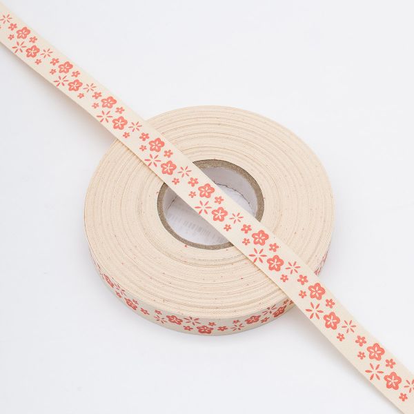 Лента декоративная х/б 15.0 мм / 25±1 метров, красный