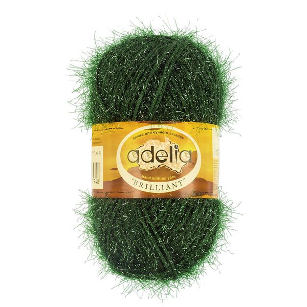 Пряжа Adelia Brilliant / уп.10 мот. по 50г, 90м, 31 т.зеленый