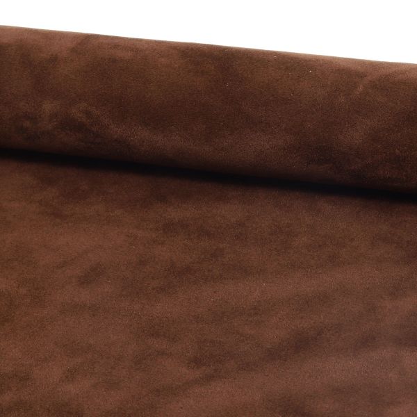 Замша искусственная двухсторонняя, 20х30см, 2 листа, 22917 коричневый, 194 г/м²