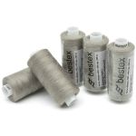 Нитки швейные бытовые Bestex 40/2, 365 м (400 ярд) / 10 кат., 263 пепельно-бежевый