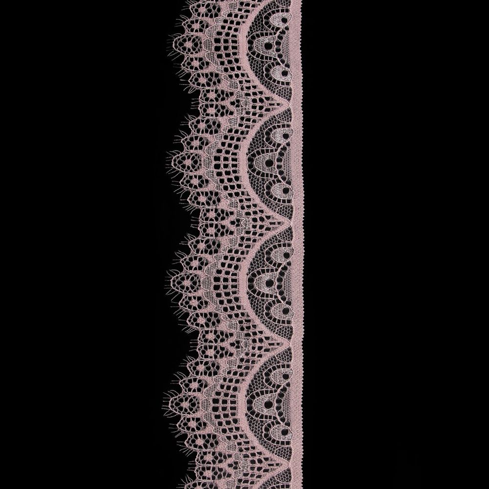 Кружево эластичное (стрейч) 60 мм / 3 метра, C344 пудровый
