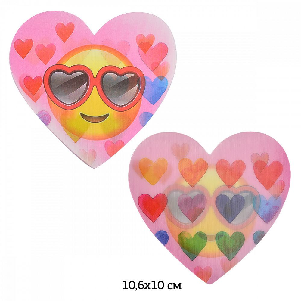 Термоаппликация 3D (интерактивные) 3D22 Смайл 10,6х10см, 5 шт