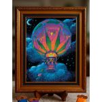 Набор для вышивания нитками Риолис, Монгольфьер 21х30см