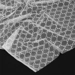 Сетка бельевая эластичная 70 г/м², шир.150 см / 1 метр, OLG119, цв.белый /OLG119.01/1/