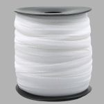 Резинка бельевая (бретелечная) с силиконом 8.0 мм / 50 метров, белый