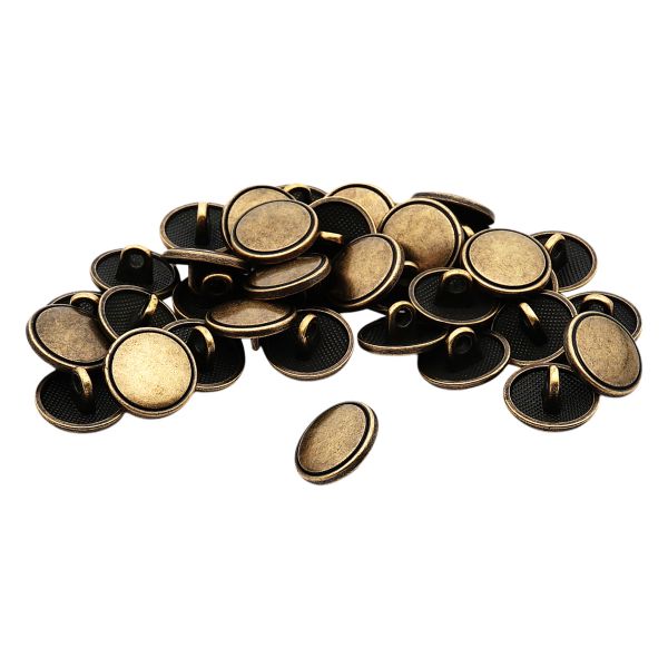 Пуговицы на ножке 20L (12,5мм), металл (OB бронза), ME_678, 36 шт