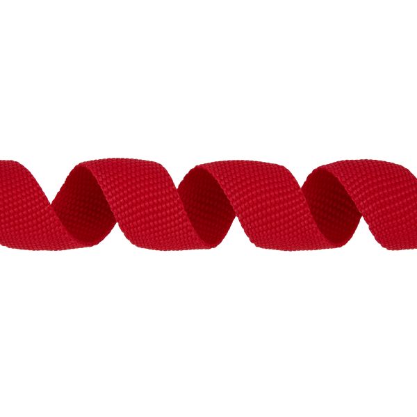 Стропа (ременная лента) 20 мм / 50 метров, толщ. 1.1 мм, [10 г/пог.м], 100% п/п, 148 красный, Gamma G-20 ЦВ