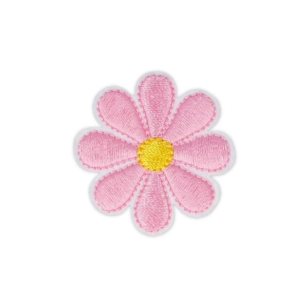 Термоаппликация №04/5, 5 шт, №1580D цветок розовый 3.5х3.5 см, Gamma