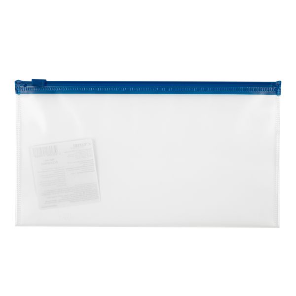 Папка-конверт на ZIP-молнии travel 120 мкм песок, 10 шт, синий замок EC21121002T, Expert Complete EC21121002T