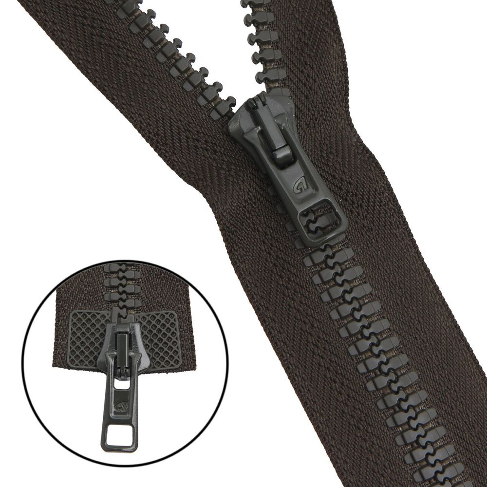 Молния трактор Arta Т6 (6 мм) 2 зам., разъем., 100 см, цв. 175 т.хаки, уп.5 шт