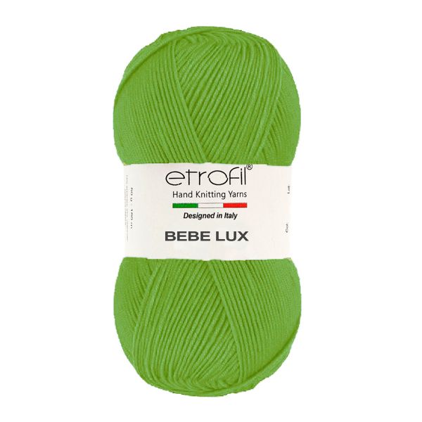 Пряжа Etrofil (Этрофил) Baby Lux / уп.5 мот. по 100 г, 250м, 70445 зеленый