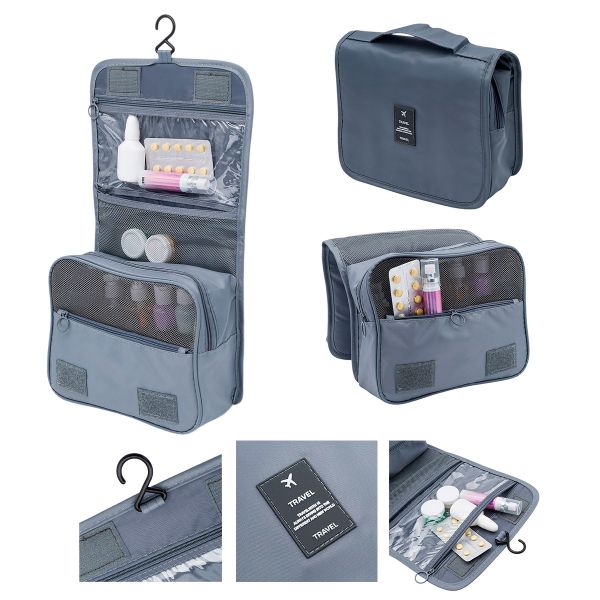 Органайзер дорожный для чемодана 8 предметов (серый)