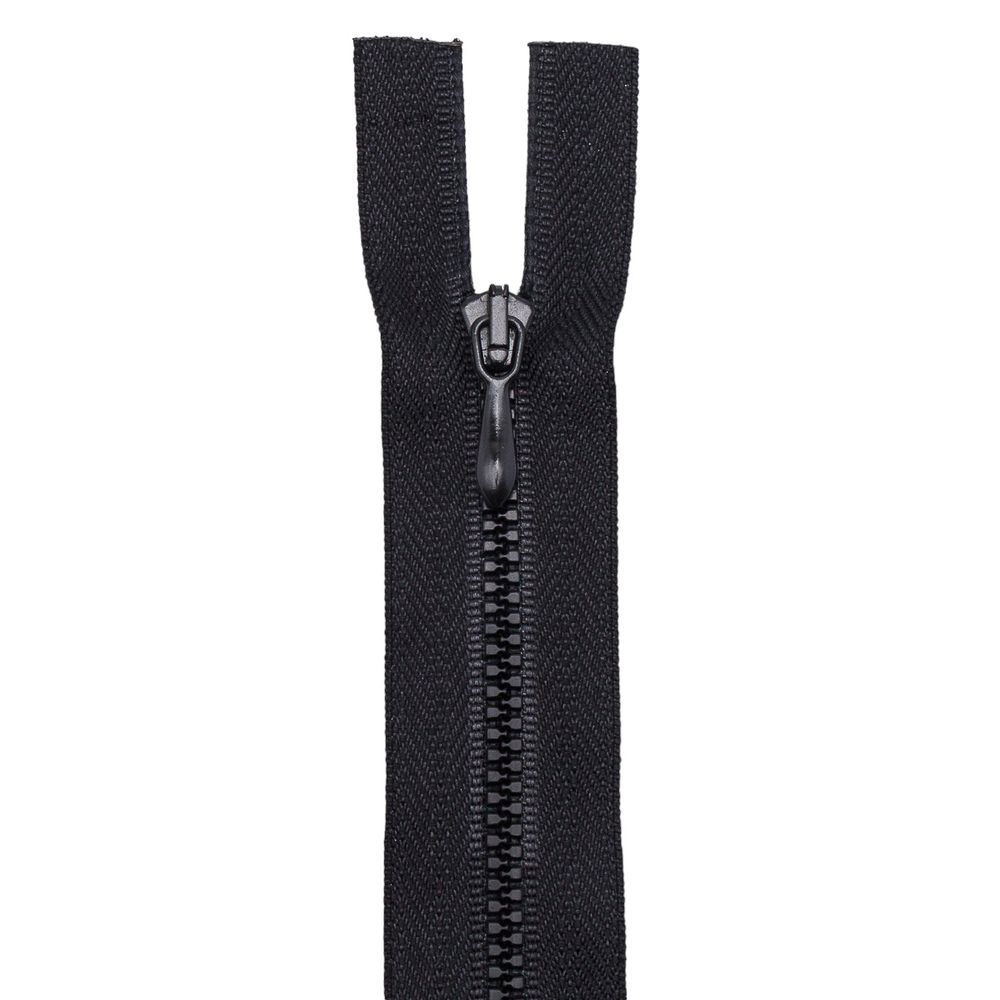 Молния трактор Arta Т5 (4.5 мм) 1 зам., разъем., 70 см, цв. 077 черный, уп.5 шт