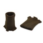 Манжеты трикотажные 7.0х9.5 см, 1 пара, средней плотности 14 кл, 2х2, В-19 хаки