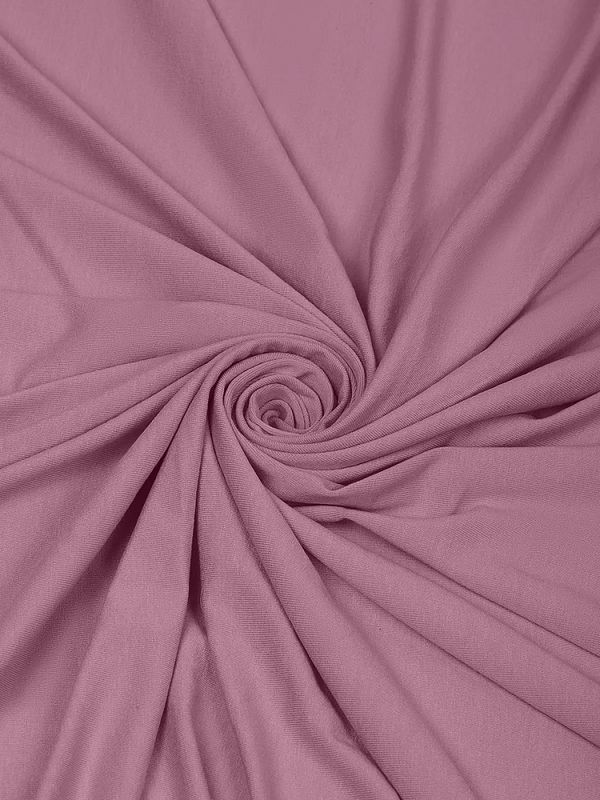 Вискоза трикотажная 240 г/м², 180 см / 1 метр, TBY.023709, розовая пудра