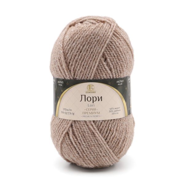 Пряжа Камтекс Лори / уп.5 мот. по 50 г, 170 м, 007 лен, 625650-2