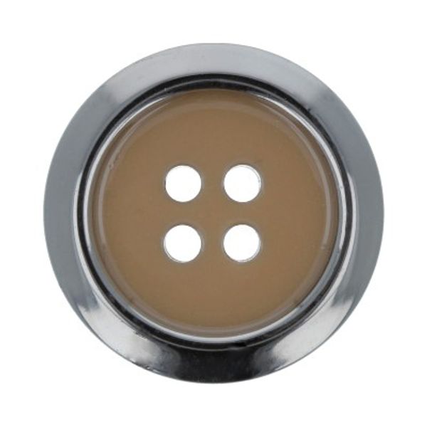 Пуговицы 4 прокола пальтовые 23 мм, 12 шт, D188 бежевый, Gamma GF 0028