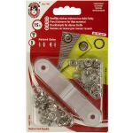 Кнопка рубашечная (джерси) открытая ⌀9.7 мм, 15 шт, никель, (1213-030 №2), KOH-I-NOOR BABY