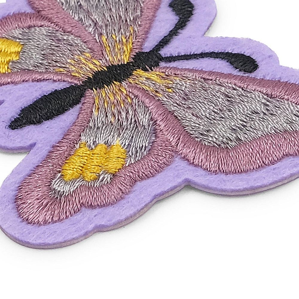 Термоаппликация Бабочка, 5.4х7см, Hobby&Pro (фиолетовый)