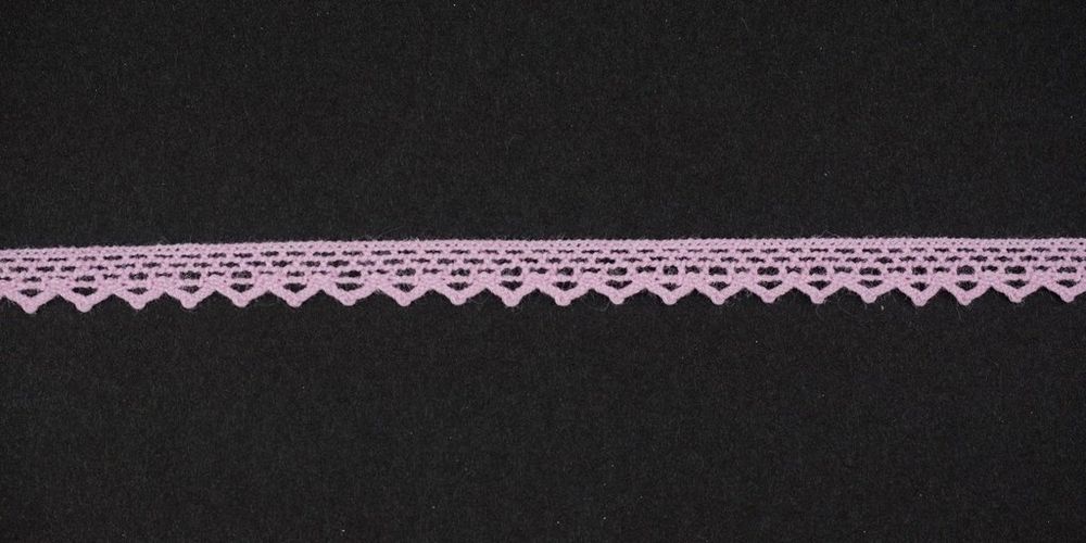 Кружево вязаное (тесьма) 6 мм цв.св.-розовый, 25м, Alfa, AF-011-020 Кружево вязаное (тесьма) 6 мм цв.св.-розовый, 25м, Alfa, AF-011-020