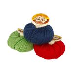 Пряжа Adelia Fiona / уп.10 мот. по 50г, 90м, 416 яр.зеленый