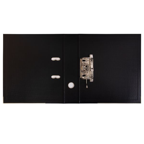 Регистратор PVC, 2-х стороннее покрытие, мет.уг. 75 мм, 10 шт, Premier A4 арочный механ, черный ЕС100262001, Expert Complete