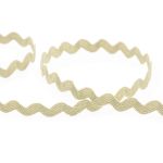 Тесьма отделочная зигзаг 5 мм, 30 м, 026 серо-бежевый, Gamma JZ-5