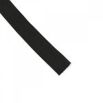 Резинка вязаная 25.0 мм / 40 метров, стандартная 3.9-4.3 г/п.м., черный